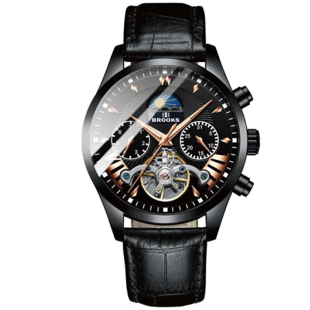CEASURI BROOKS - Ceas Brooks Automatic Moonphase Tourbillon Millenary