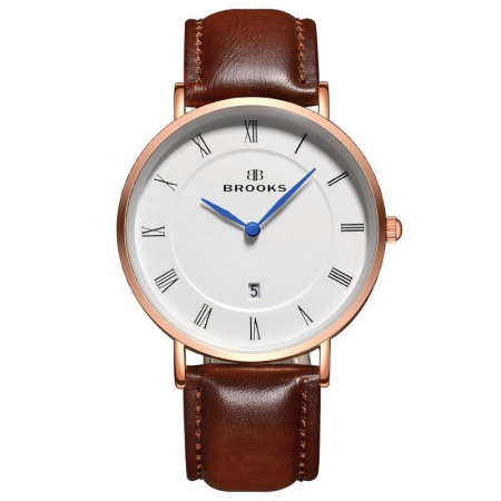 CEASURI EXTRAPLATE - Ceas Brooks Rose Gold Just Date Extraplat