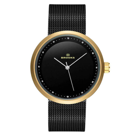 CEASURI DAMA - Ceas Dama Brooks Minimalist Gold Case