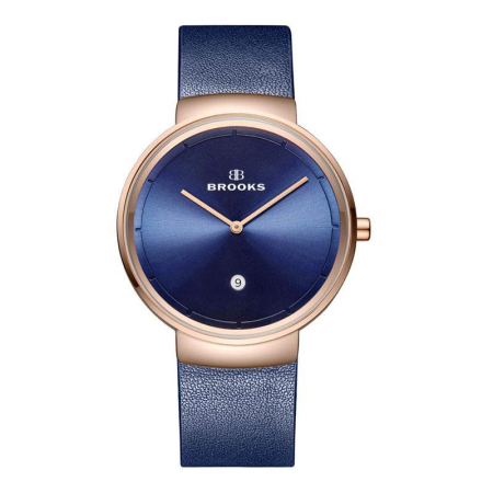 CEASURI DAMA - Ceas Dama Brooks Rose Gold Blue