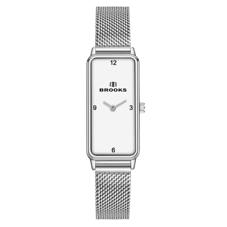 CEASURI DAMA - Ceas Dama Brooks Silver Mesh Strap