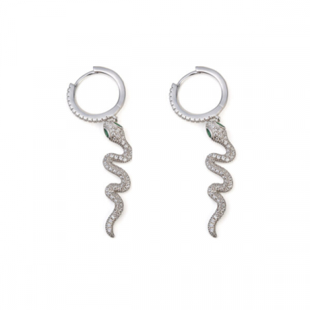 Cercei Dama Argint 925 Snake Diamonds [2]