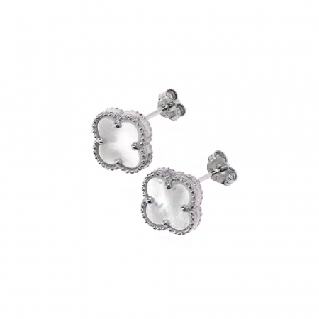 CERCEI ARGINT - Cercei Dama Argint 925 White Alhambra