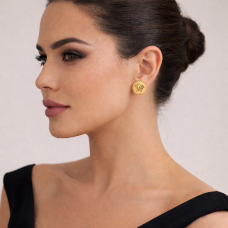 Cercei Dama Gold Medusa Classic [1]