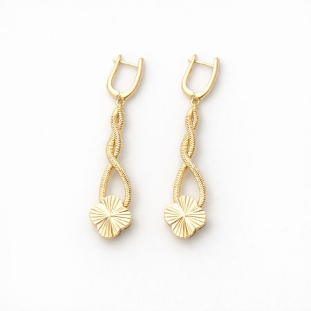 BIJUTERII DAMA - Cercei Dama Gold Snake Alhambra