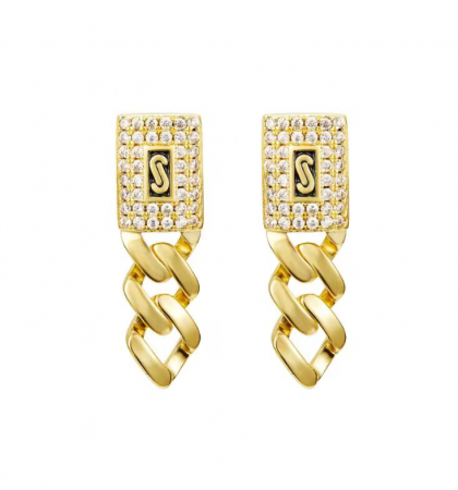 Cercei Dama Monaco Gold Diamonds [2]