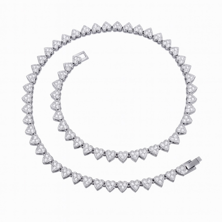 BRATARI CRISTALE - Colier Angelic Hearts 50 CM