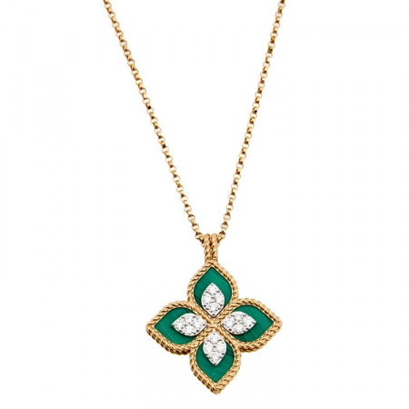 COLIERE ARGINT - Colier Dama Argint 925 Gold Plated Alhambra
