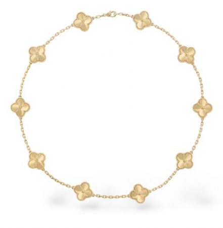 COLIERE INOX - Colier Dama Full Gold Alhambra
