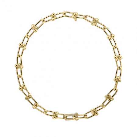 COLIERE - Colier Dama Gold Plated 14K T-Link