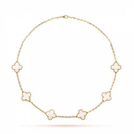 COLIERE INOX - Colier Dama Gold White Flower
