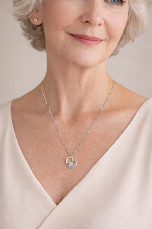 Colier Pentru Bunica Pandantiv Cristale Cu Mesaj De La Nepot [1]