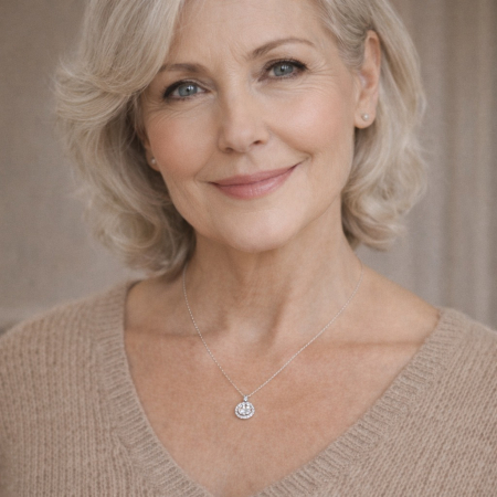 Colier Pentru Bunica Pandantiv Cristale Cu Mesaj De La Nepot [1]