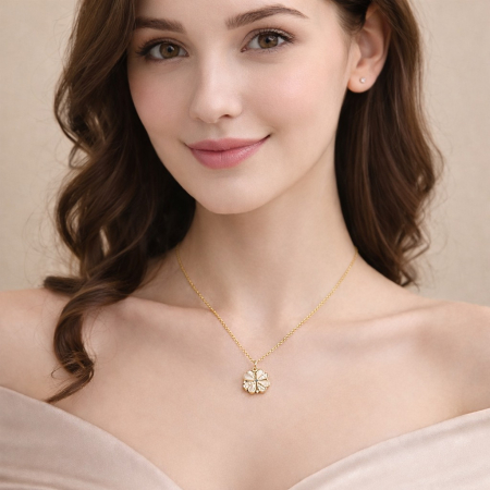 Colier Pentru Sotie Pandantiv Cristale Cu Mesaj De Dragoste [3]