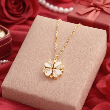 Colier Pentru Sotie Pandantiv Cristale Cu Mesaj De Dragoste [2]