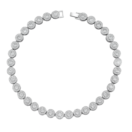 COLIERE INOX - Colier Silver Angelic 8 MM