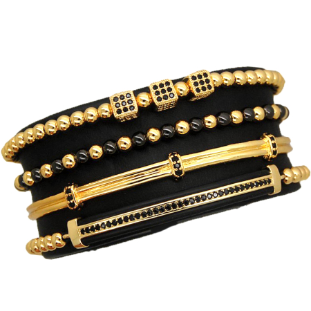 BRATARI BARBATI - Gentleman Gold Brooks Bracelets