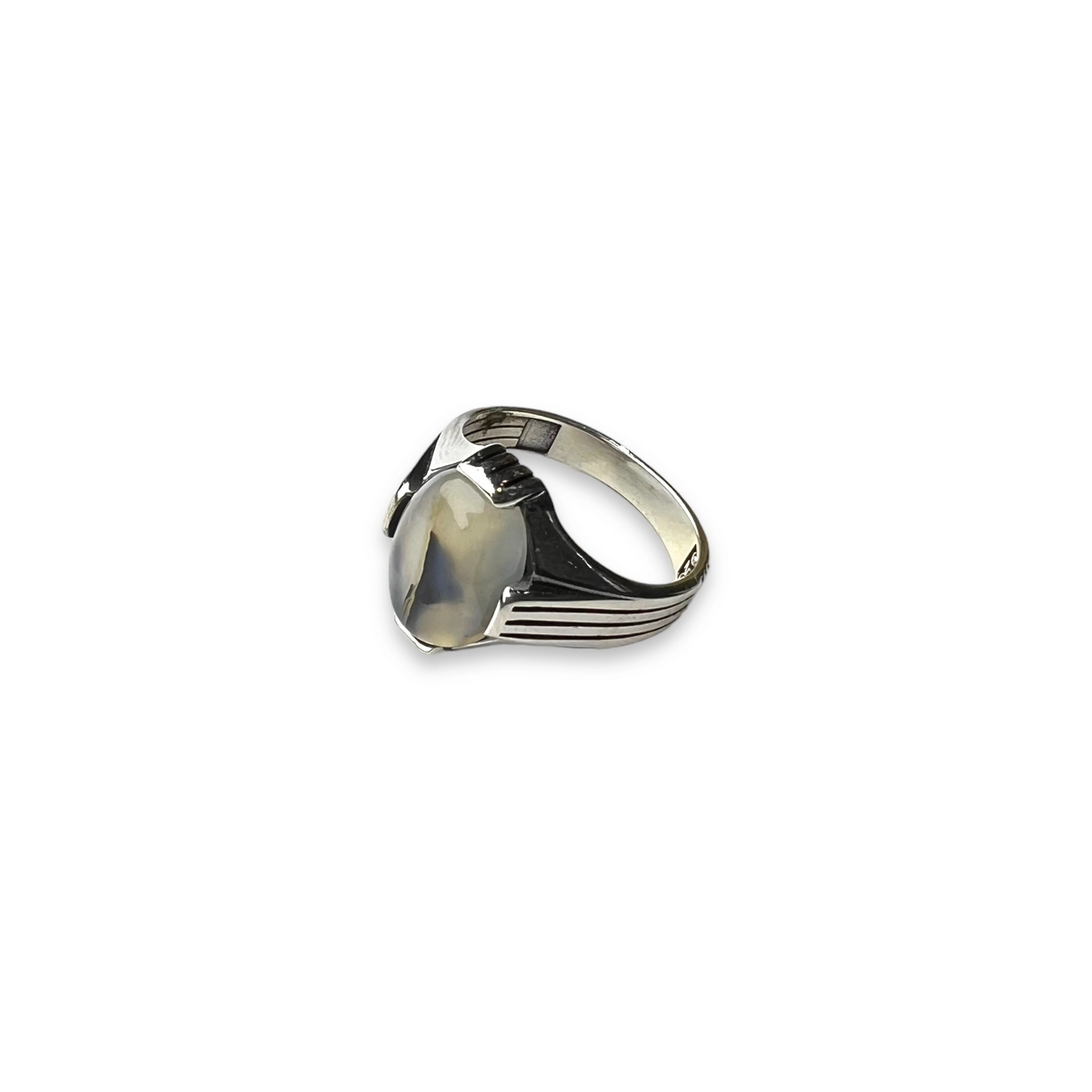 INELE ARGINT - Inel Argint 925 Beige Abstract Stone