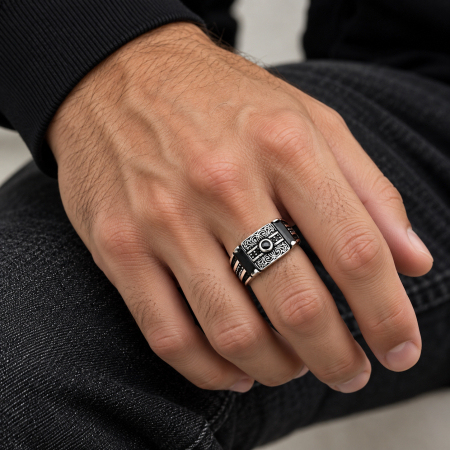 Inel Argint 925 Black Oman Design [1]