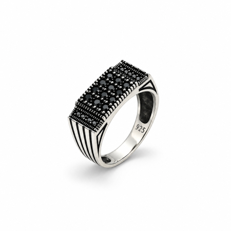 COLECTIA ARGINT - Inel Argint 925 Black Tennis
