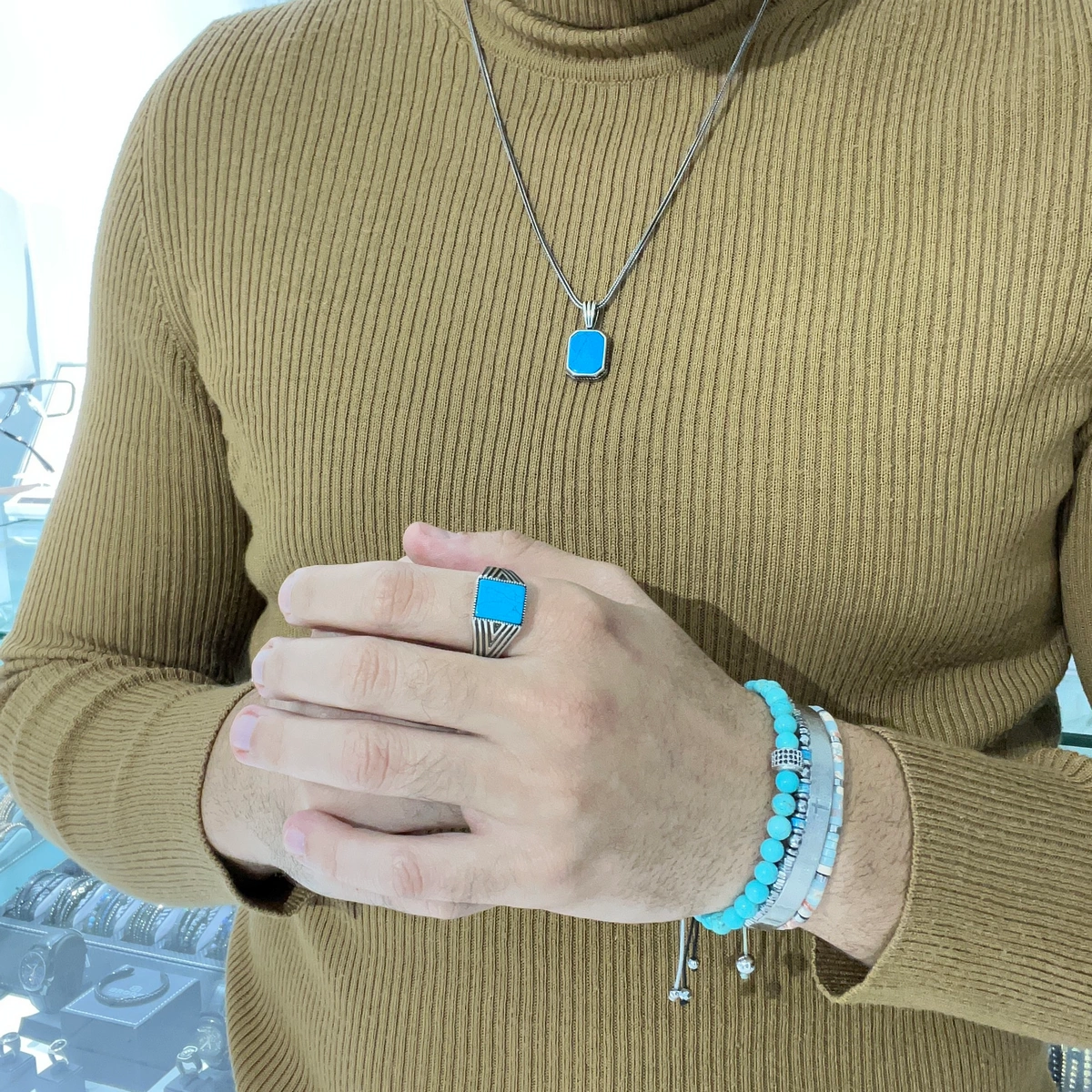 Inel Argint 925 Blue Coral [1]