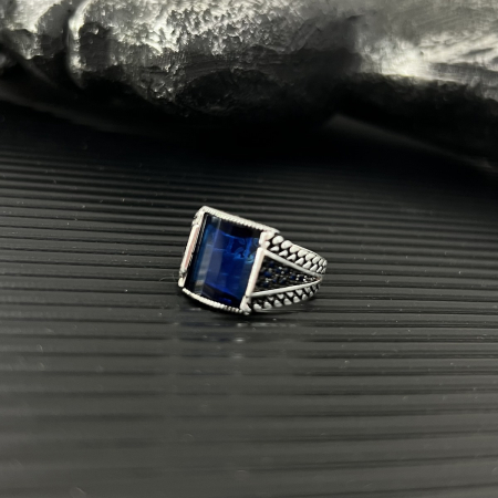 Inel Argint 925 Blue Imperial Stone [1]