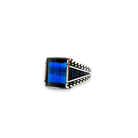 Inel Argint 925 Blue Imperial Stone [0]