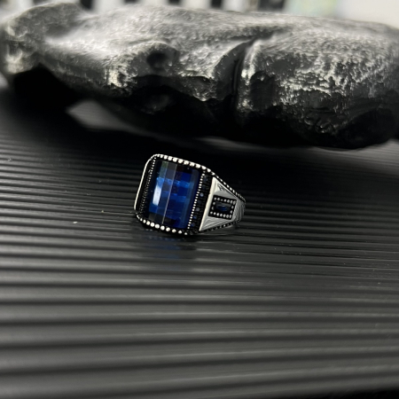 Inel Argint 925 Blue Stone [1]