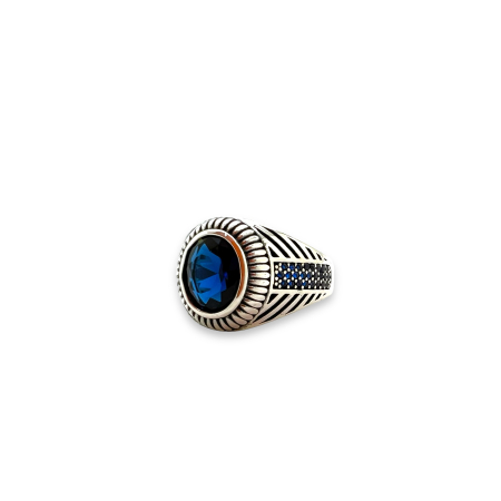 Inel Argint 925 Blue Stones [0]