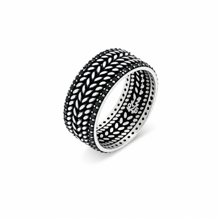 INELE ARGINT - Inel Argint 925 Braided Zirconium