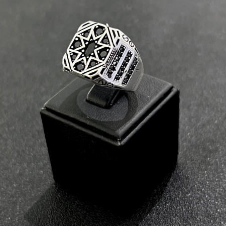 Inel Argint 925 Brooks Black Crystal [1]