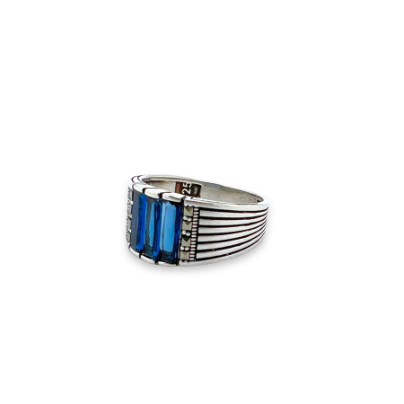 Inel Argint 925 Brooks Bleu Ciel [0]