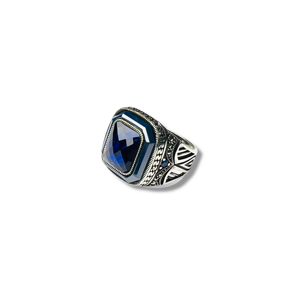 INELE ARGINT - Inel Argint 925 Brooks Blue Imperial