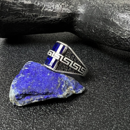 Inel Argint 925 Brooks Blue Imperial [3]