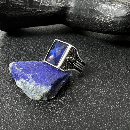 Inel Argint 925 Brooks Blue Stone [1]