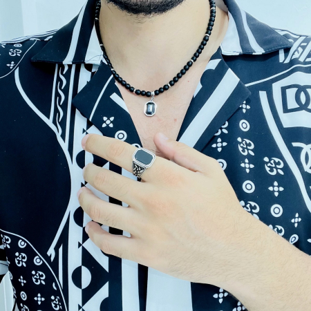 Inel Argint 925 Brooks Classic Onix [2]