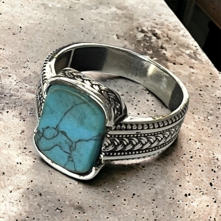 Inel Argint 925 Brooks Greek Turcoaz [1]