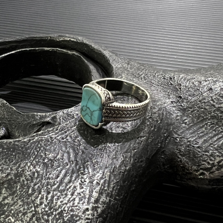 Inel Argint 925 Brooks Greek Turcoaz [3]