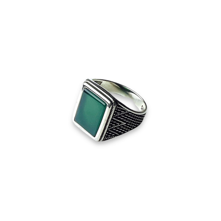 INELE ARGINT - Inel Argint 925 Brooks Green Stone