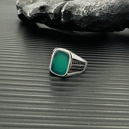 Inel Argint 925 Brooks Green Stone [2]