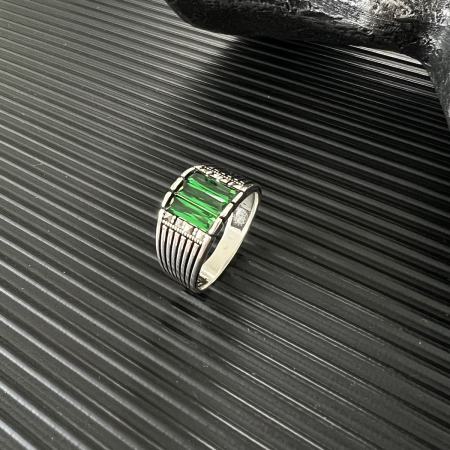 Inel Argint 925 Brooks Green Stone [1]
