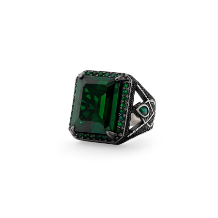 Inel Argint 925 Brooks Masterpiece Piatra Verde [1]