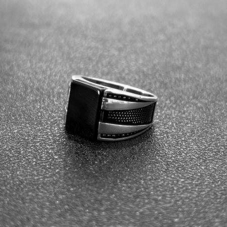 Inel Argint 925 Brooks Onix Stones [2]