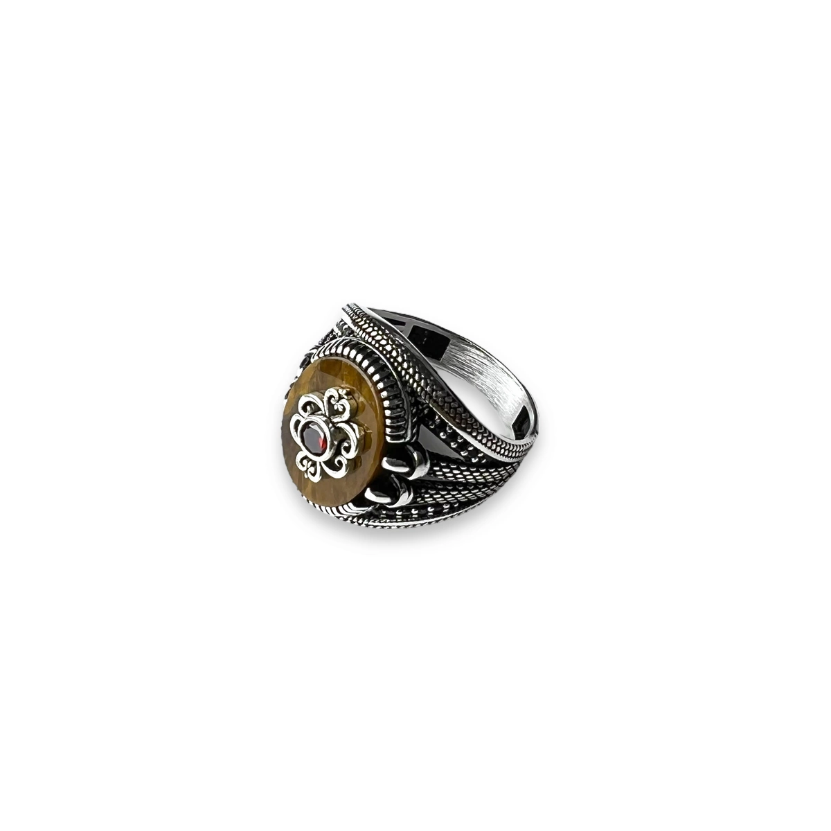 INELE ARGINT - Inel Argint 925 Brooks Tiger Eye Masterpiece