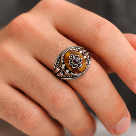 Inel Argint 925 Brooks Tiger Eye Masterpiece [1]