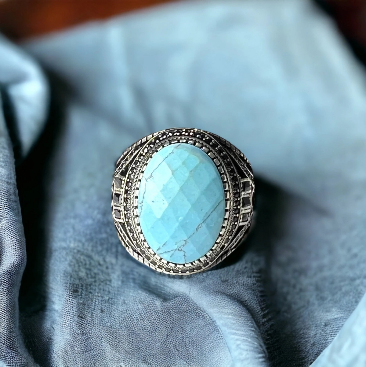 Inel Argint 925 Brooks Turcoaz Piemonte [1]