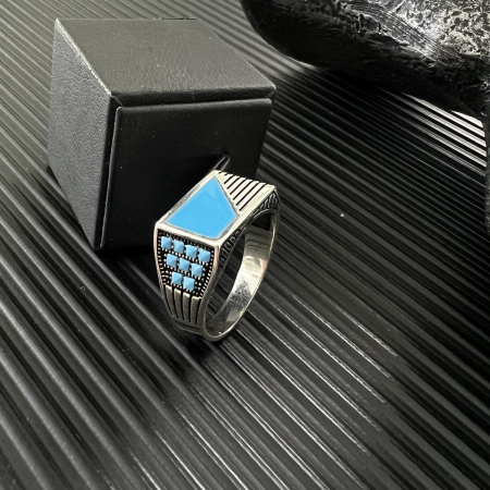 Inel Argint 925 Brooks Turcoaz Stone [2]