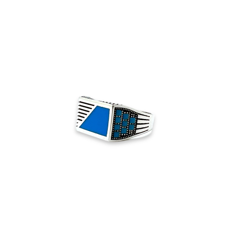 INELE ARGINT - Inel Argint 925 Brooks Turcoaz Stone