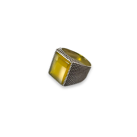 INELE ARGINT - Inel Argint 925 Brooks Yellow Stone