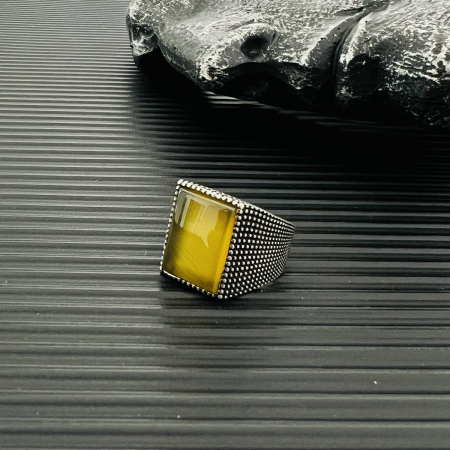 Inel Argint 925 Brooks Yellow Stone [3]